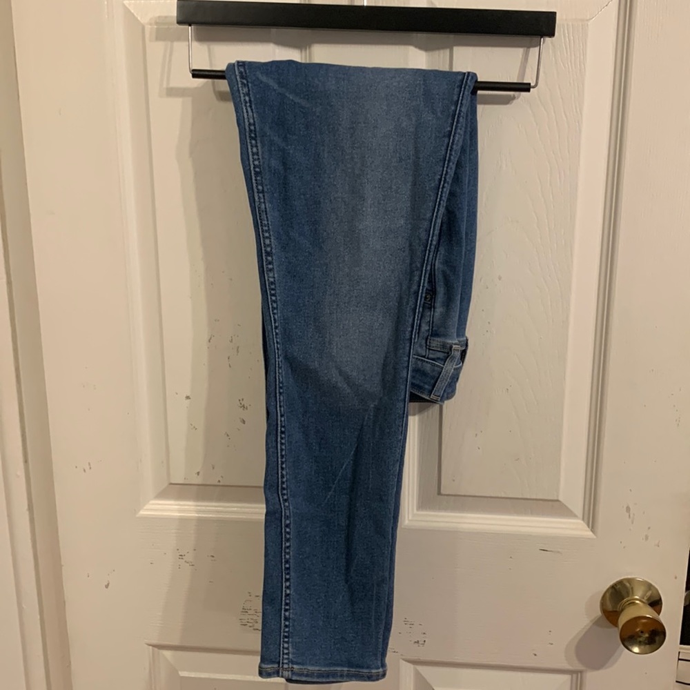 Extra high rise skinny jeans